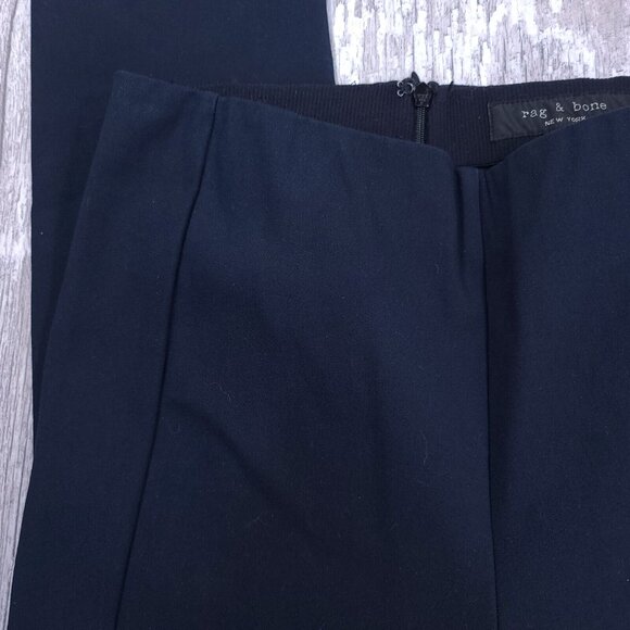 Rag & Bone Pants Womens Size 2 Ponte Ankle Blue Slim Fit Lightweight Trouser - Picture 4 of 6